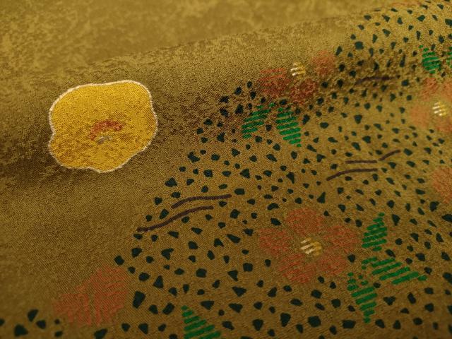 平和屋着物●訪問着 道長花文 金彩 正絹 逸品 DAAV6498ps