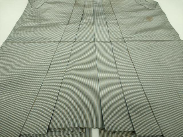 平和屋着物●男性 馬乗袴 縞 正絹 逸品 DAAV6505ps