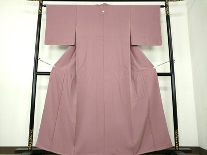 平和屋着物●上質な色無地　紅藤色　正絹　逸品　未使用　DAAV6521ps