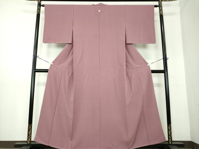 平和屋着物●上質な色無地　紅藤色　正絹　逸品　未使用　DAAV6521ps