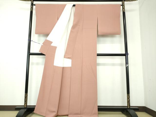平和屋着物●上質な色無地 鴇浅葱色 正絹 逸品 DAAV6522ps