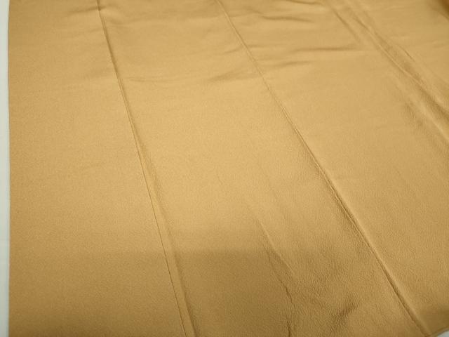 平和屋着物●上質な色無地 飴色 正絹 逸品 DAAV6524ps