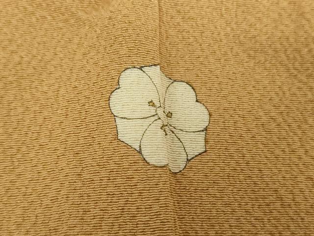 平和屋着物●上質な色無地 飴色 正絹 逸品 DAAV6524ps