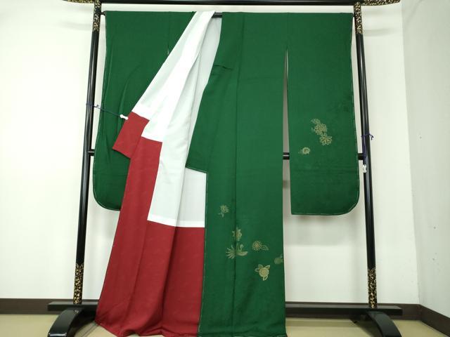 平和屋着物●世界的ファッションデザイナー　山本寛斎　kansaiブランド　振袖　寿光織　更紗鳳凰花文　金糸　正絹　逸品　DAAV6556ps