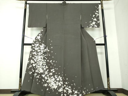平和屋着物●訪問着　総刺繍　菊文　金糸　正絹　逸品　DAAV6560ps