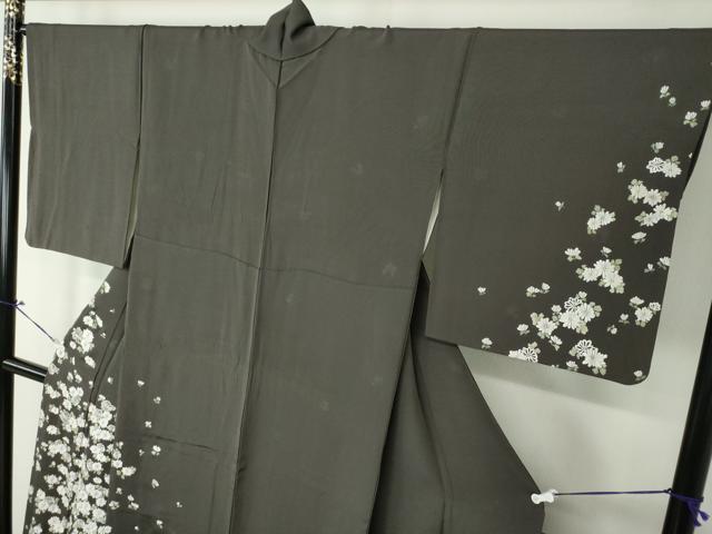 平和屋着物●訪問着　総刺繍　菊文　金糸　正絹　逸品　DAAV6560ps