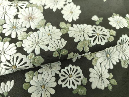 平和屋着物●訪問着　総刺繍　菊文　金糸　正絹　逸品　DAAV6560ps