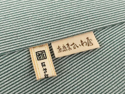 平和屋着物●江戸小紋　万筋　鉄御納戸色×灰色　ますいわ屋扱い　正絹　逸品　未使用　DAAV6579ps