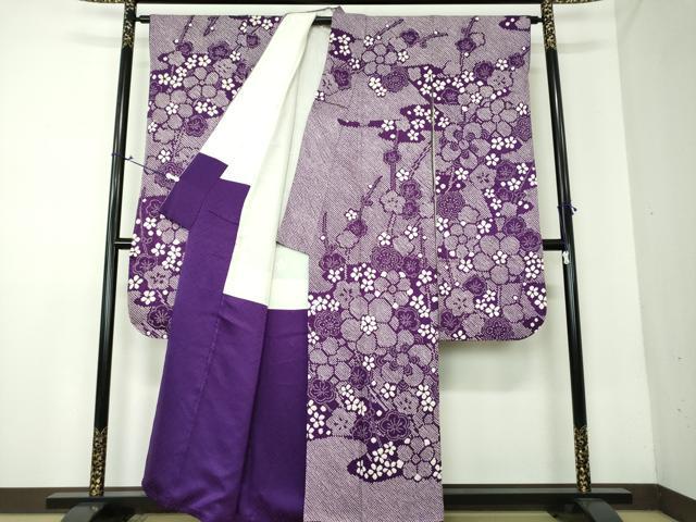 平和屋着物●豪華振袖 総絞り 槍梅 正絹 逸品 DAAV6592ps