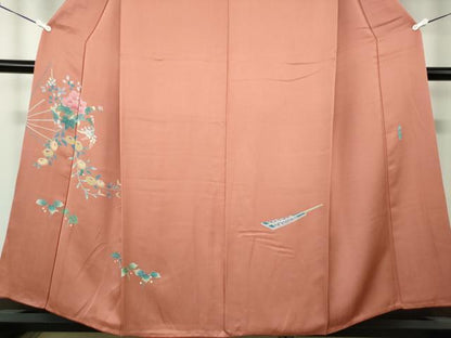 平和屋着物●名門・上野家 上野街子 清染居 訪問着 扇面花文 正絹 逸品 DAAV6681ps