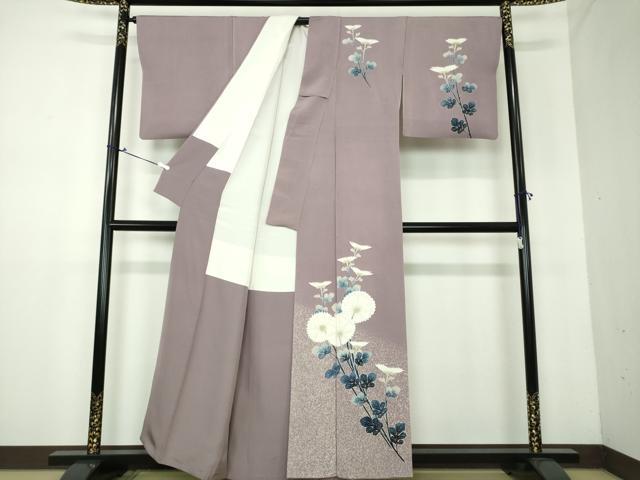 平和屋着物●訪問着 友禅 裏菊 たたき染め 鬼しぼ縮緬 正絹 逸品 DAAV6709ps