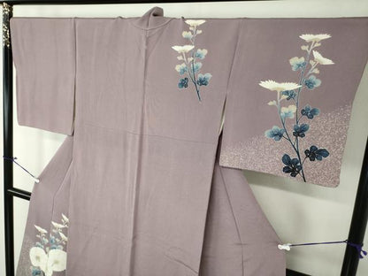 平和屋着物●訪問着 友禅 裏菊 たたき染め 鬼しぼ縮緬 正絹 逸品 DAAV6709ps