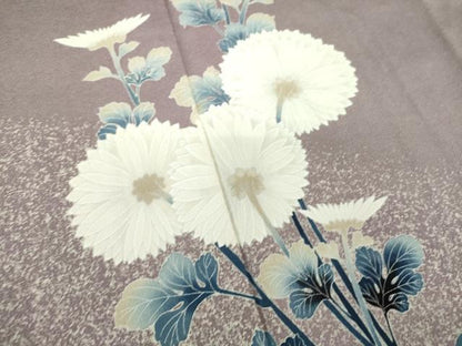 平和屋着物●訪問着 友禅 裏菊 たたき染め 鬼しぼ縮緬 正絹 逸品 DAAV6709ps