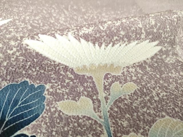 平和屋着物●訪問着 友禅 裏菊 たたき染め 鬼しぼ縮緬 正絹 逸品 DAAV6709ps