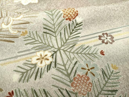 平和屋着物●訪問着 駒刺繍 吉祥花松文 暈し染め 金彩 正絹 逸品 DAAV6710ps