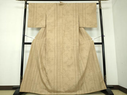 平和屋着物●本場真綿縢結城紬　80亀甲　花間道　証紙付き　正絹　逸品　DAAV6719ps