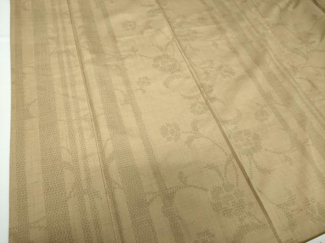 平和屋着物●本場真綿縢結城紬　80亀甲　花間道　証紙付き　正絹　逸品　DAAV6719ps