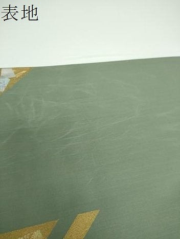 平和屋着物●太鼓柄袋帯　箔散らし　金銀彩　正絹　逸品　DAAV6767ps