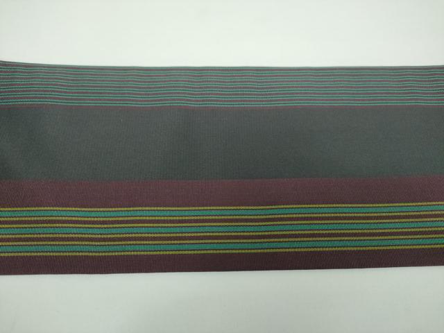 平和屋着物●全通柄九寸名古屋帯 間道 正絹 逸品 DAAV6820ps