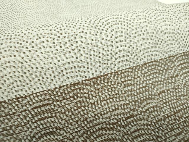 平和屋着物●全通柄袋帯 青海波市松文様 正絹 逸品 DAAV6886ps