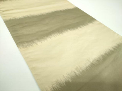 平和屋着物●六通柄袋帯 唐織 雲取花の丸 金糸 正絹 逸品 DAAV6888ps