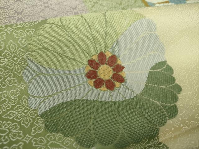 平和屋着物●六通柄袋帯 唐織 鳳凰菱華紋 正絹 逸品 DAAV6904ps
