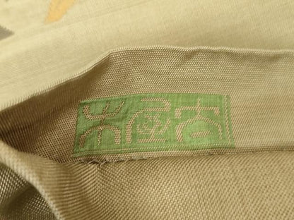 平和屋着物●名門木屋太　今河織物　六通柄袋帯　変わり市松花丸文　正絹　逸品　DAAV6915ps