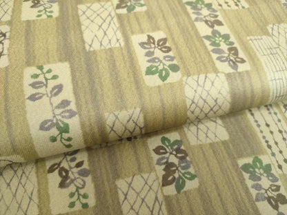 平和屋着物●両面 全通柄袋帯 色紙花文 正絹 逸品 DAAV6967ps