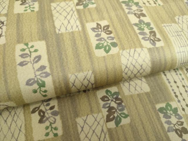 平和屋着物●両面 全通柄袋帯 色紙花文 正絹 逸品 DAAV6967ps