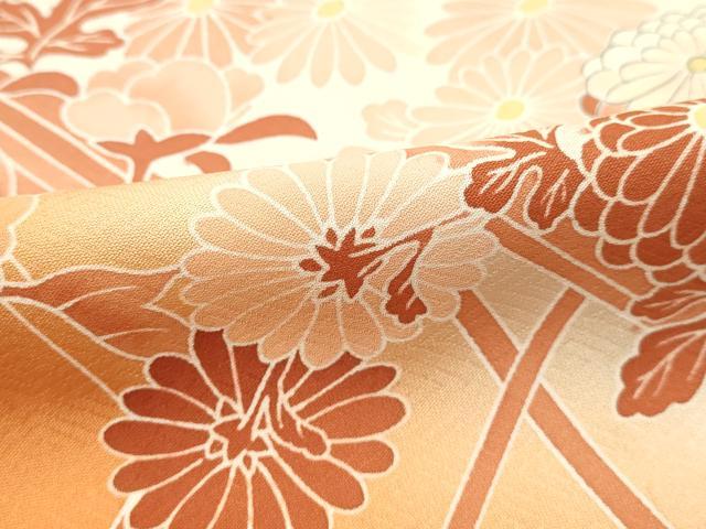 平和屋着物■色留訪問着　籬草花文　暈し染め　正絹　逸品　DAAV7216cd