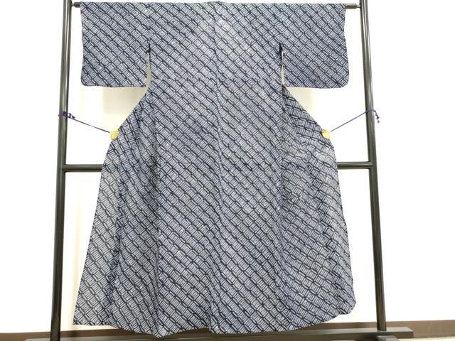 平和屋着物∴夏物 浴衣 有松鳴海絞り 抽象文様 綿 逸品 DAAV7261cd