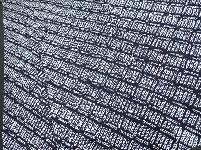 平和屋着物∴夏物 浴衣 有松鳴海絞り 抽象文様 綿 逸品 DAAV7261cd