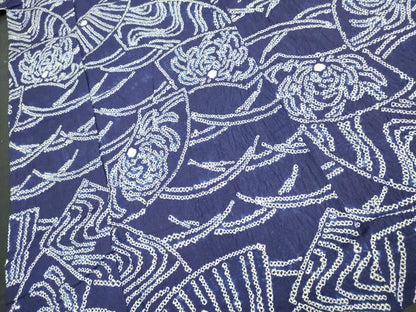 平和屋着物∴夏物 浴衣 有松鳴海絞り 地紙花文 綿 逸品 DAAV7267cd