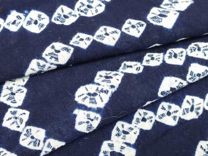 平和屋着物∴夏物 浴衣 有松鳴海絞り 流水文 綿 逸品 DAAV7269cd