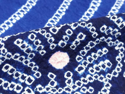 平和屋着物∴夏物 浴衣 有松鳴海絞り 流水花文 綿 逸品 DAAV7274cd