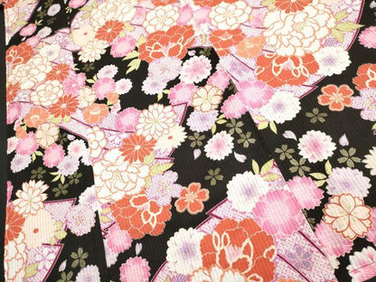 平和屋着物∴夏物 浴衣 花尽くし 綿 逸品 DAAV7290cd