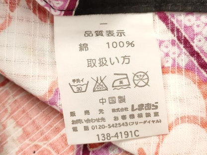 平和屋着物∴夏物 浴衣 花尽くし 綿 逸品 DAAV7290cd