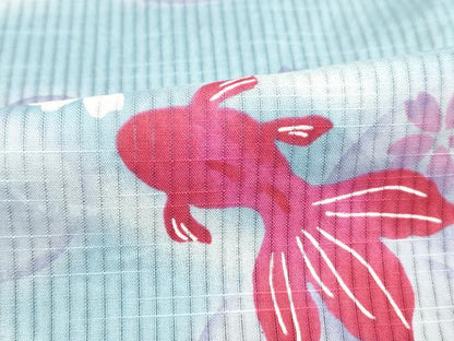 平和屋着物∴夏物　浴衣　金魚　綿　逸品　DAAV7297cd