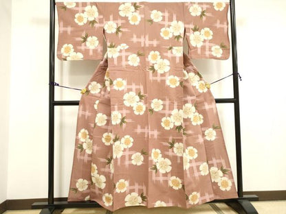 平和屋着物∴夏物 浴衣 綿絽 夢工房 花散らし 綿 逸品 DAAV7301cd