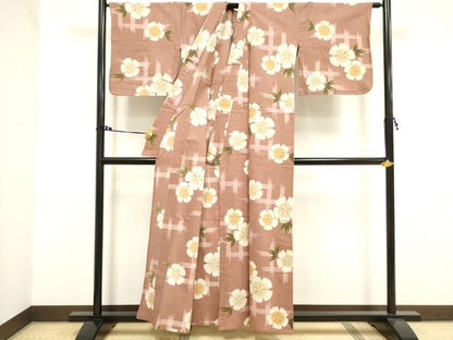 平和屋着物∴夏物 浴衣 綿絽 夢工房 花散らし 綿 逸品 DAAV7301cd