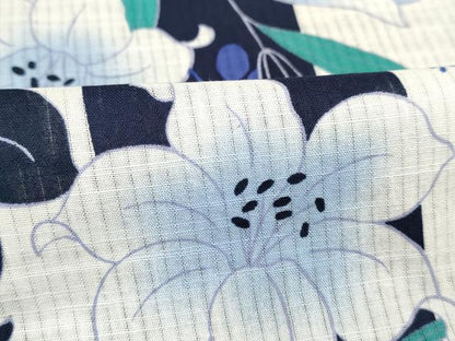 平和屋着物∴夏物 浴衣 花尽くし 百合 ユリ 綿 逸品 DAAV7302cd