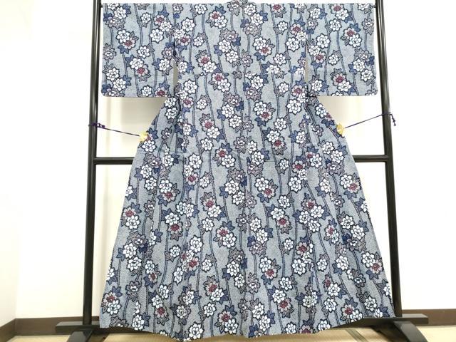 平和屋着物∴夏物 浴衣 枝花文 逸品 DAAV7308cd