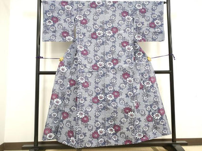 平和屋着物∴夏物 浴衣 花尽くし 綿 逸品 DAAV7309cd