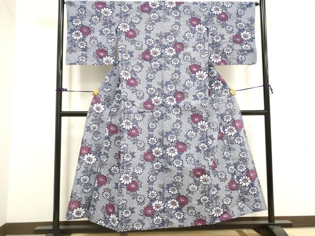 平和屋着物∴夏物 浴衣 花尽くし 綿 逸品 DAAV7309cd