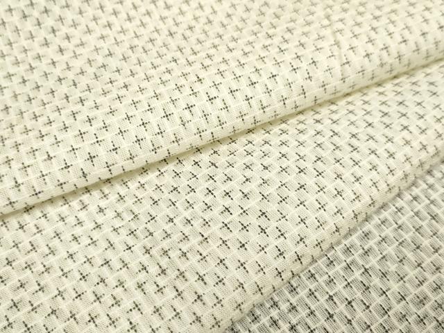 平和屋着物∴夏物 男性 浴衣 綿紅梅 十字文 綿 逸品 未使用 DAAV7318cd