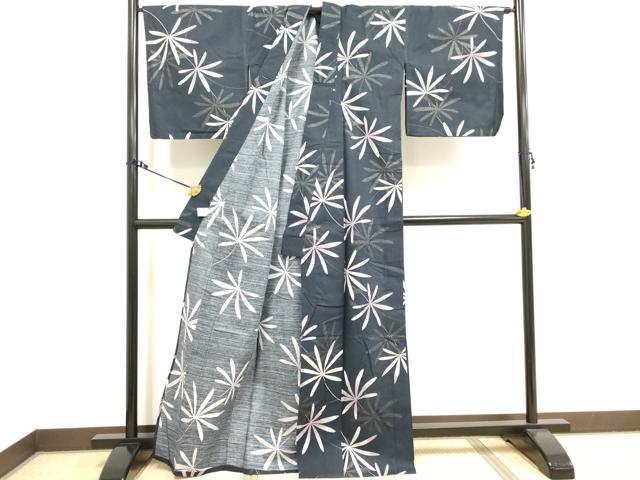 平和屋着物∴夏物 浴衣 舞花文 綿 逸品 DAAV7320cd