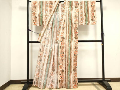 平和屋着物∴夏物　浴衣　綿紅梅　花間道　綿　逸品　DAAV7322cd