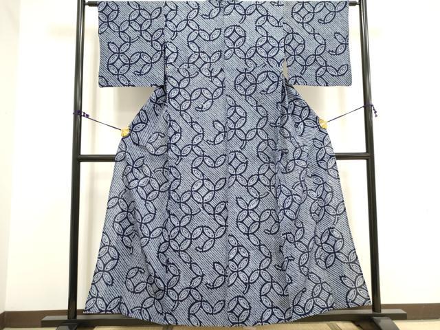 平和屋着物∴夏物 浴衣 有松鳴海絞り 七宝繋ぎ 綿 逸品 DAAV7324cd