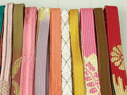 平和屋着物●和装小物　帯締め20本　高麗組　笹浪組　冠組　金銀糸　逸品　DAAV8014by