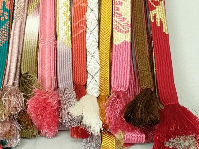 平和屋着物●和装小物　帯締め20本　高麗組　笹浪組　冠組　金銀糸　逸品　DAAV8014by